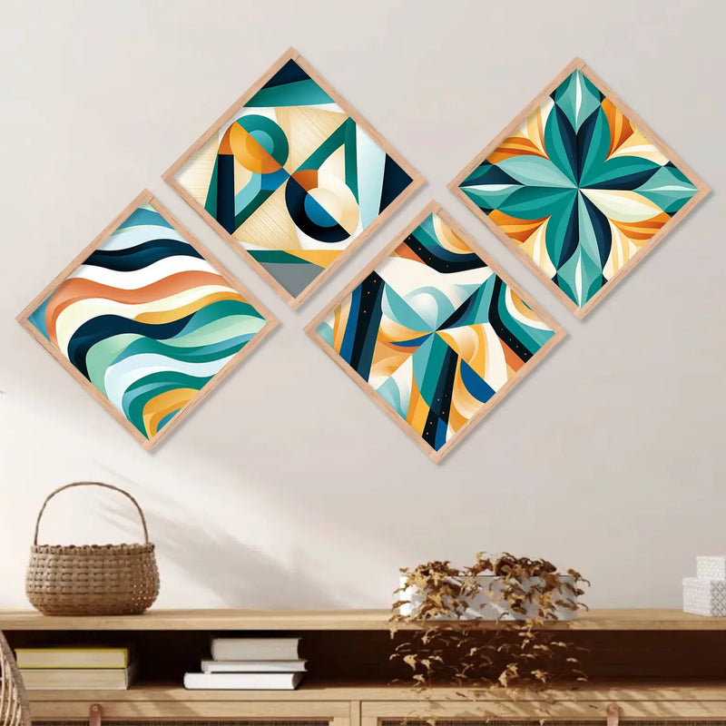 Modern Art Prints Set of Home Living Room Bedroom Office Wall decor by Kotart store