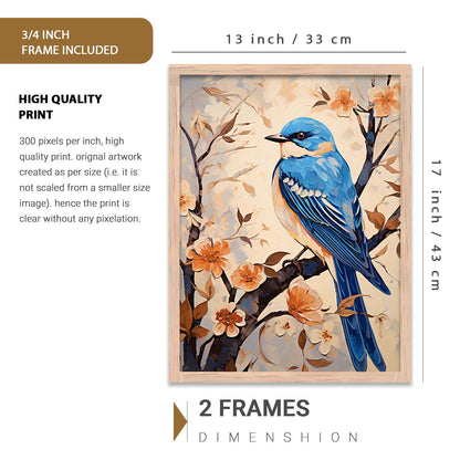Nature Inspired Art Prints with Frame for Living Room Bedroom Home and Office Wall Decor Set of 6