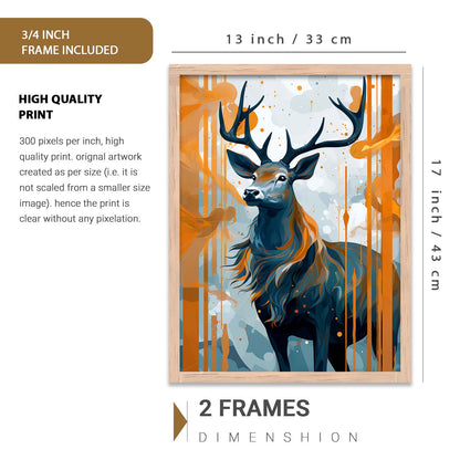 Nature Inspired Art Prints with Frame for Living Room Bedroom Home and Office Wall Decor Set of 6