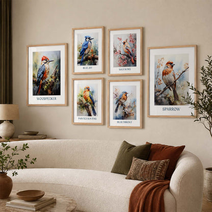 Nature Inspired Art Prints with Frame for Living Room Bedroom Home and Office Wall Decor Set of 6