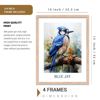 Nature Inspired Art Prints with Frame for Living Room Bedroom Home and Office Wall Decor Set of 6
