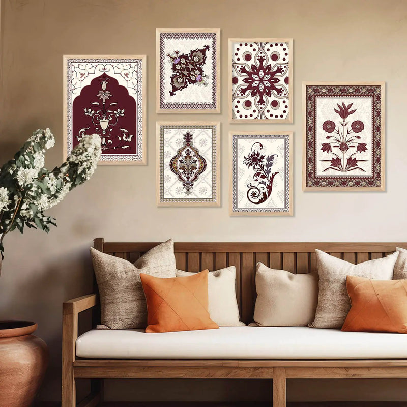 Traditional Wall Art Poster With Frame For Home And Wall Decor