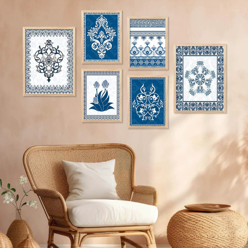 Traditional Wall Art Poster With Frame For Home And Wall Decor