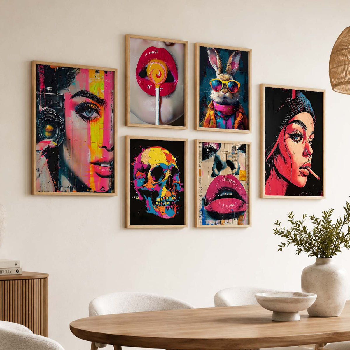 Modern Wall Art Poster With Frame For Home And Wall Decor