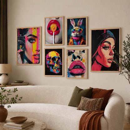 Modern Wall Art Poster With Frame For Home And Wall Decor
