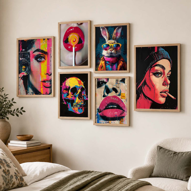 Modern Wall Art Poster With Frame For Home And Wall Decor