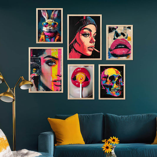 Modern Wall Art Poster With Frame For Home And Wall Decor