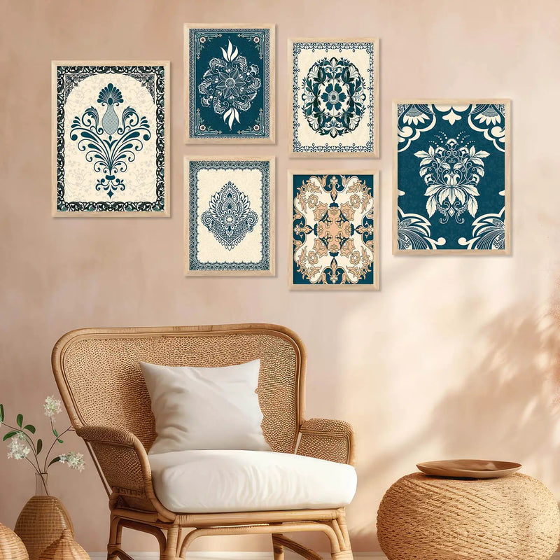Traditional Wall Art Poster With Frame For Home And Wall Decor