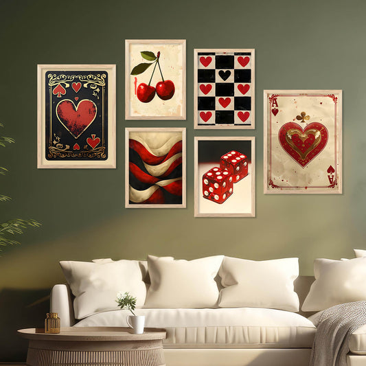 Poker Theme Wall Art Prints For Wall Hanging Home Decor
