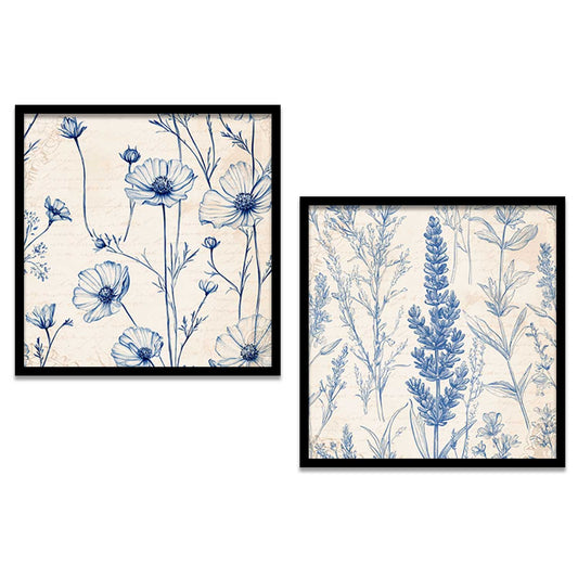 Floral  Wall Art Paintings  with Frame for Wall Decor
