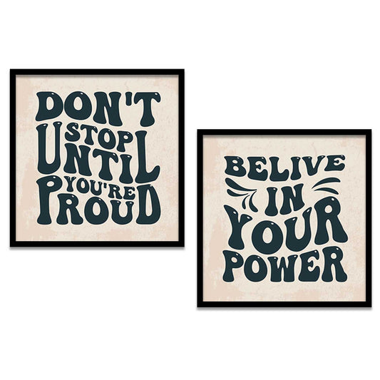 Motivational  Wall Art Paintings  with Frame for Wall Decor