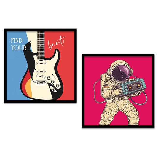 Music  Wall Art Paintings  with Frame for Wall Decor