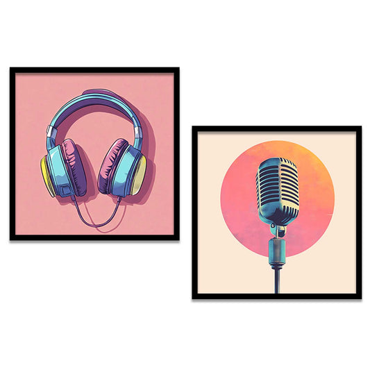 Music  Wall  Art Paintings  with Frame for Wall Decor