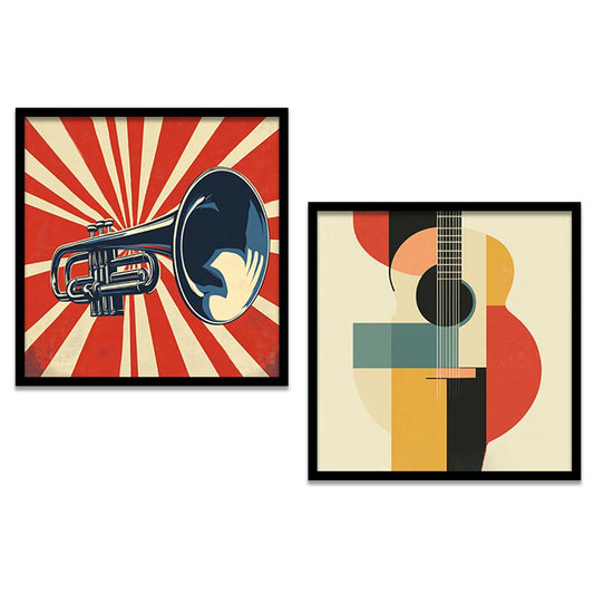 Music  Wall  Art Paintings  with Frame for Wall Decor