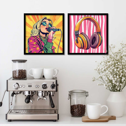 Music  Wall  Art Paintings  with Frame for Wall Decor