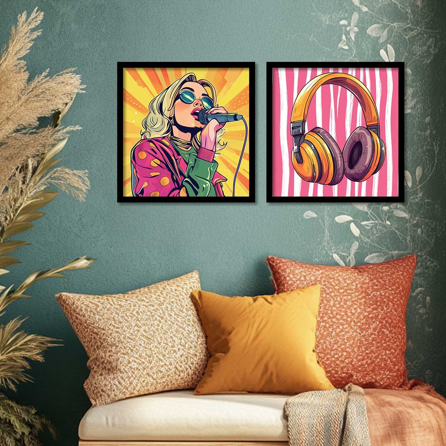 Music  Wall  Art Paintings  with Frame for Wall Decor
