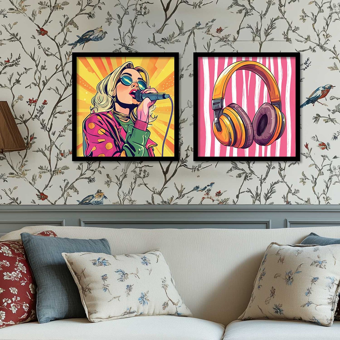 Music  Wall  Art Paintings  with Frame for Wall Decor