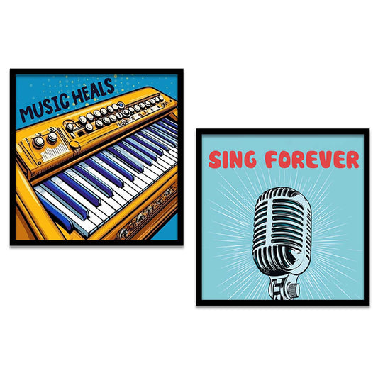 Music  Wall  Art Paintings  with Frame for Wall Decor