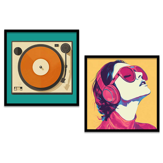 Music  Wall  Art Paintings  with Frame for Wall Decor