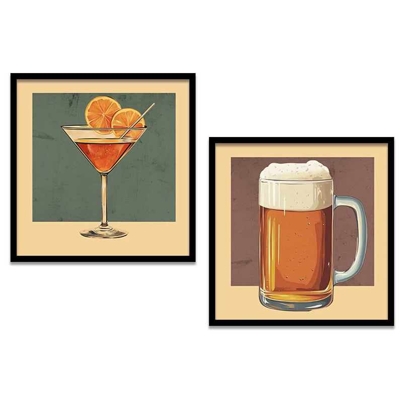 Restaurant   Wall Art Paintings  with Frame for Wall Decor