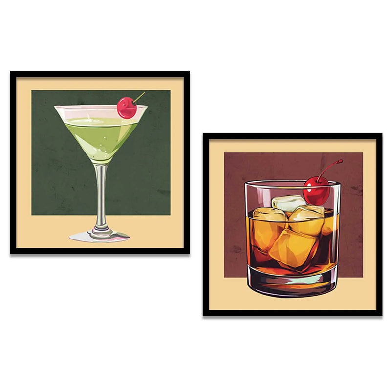 Restaurant  Wall Art Paintings  with Frame for Wall Decor