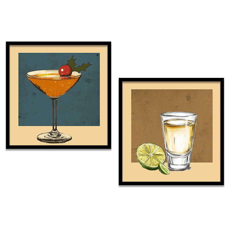 Restaurant Wall Art Paintings  with Frame for Wall Decor