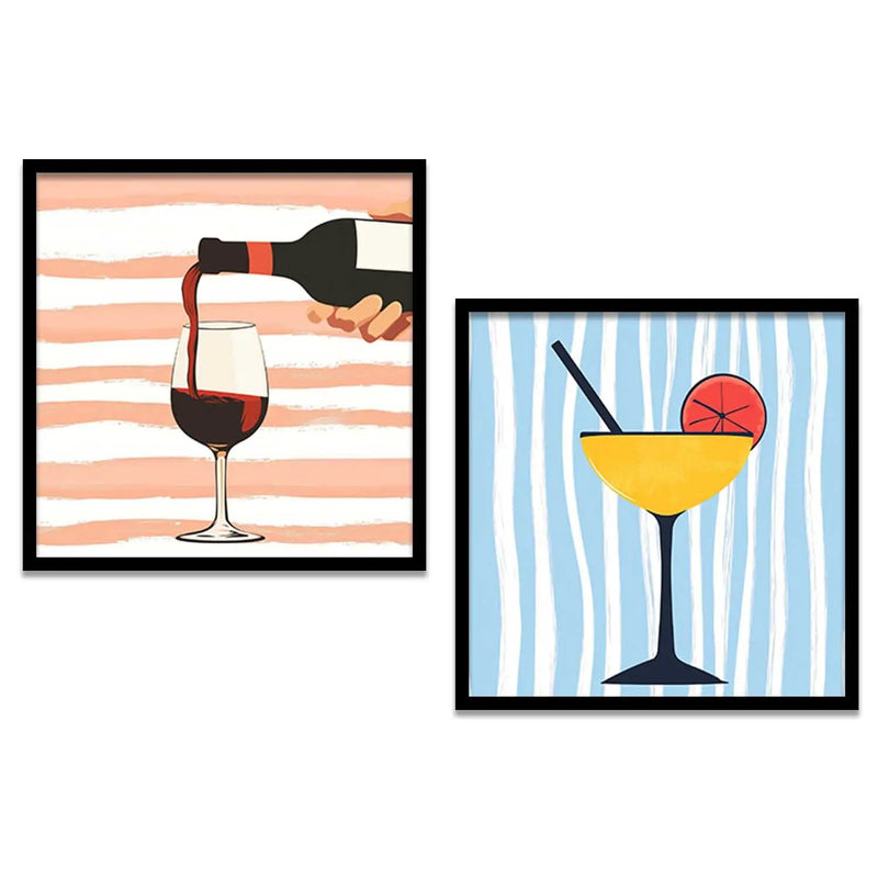 Restaurant Wall  Art Paintings  with Frame for Wall Decor