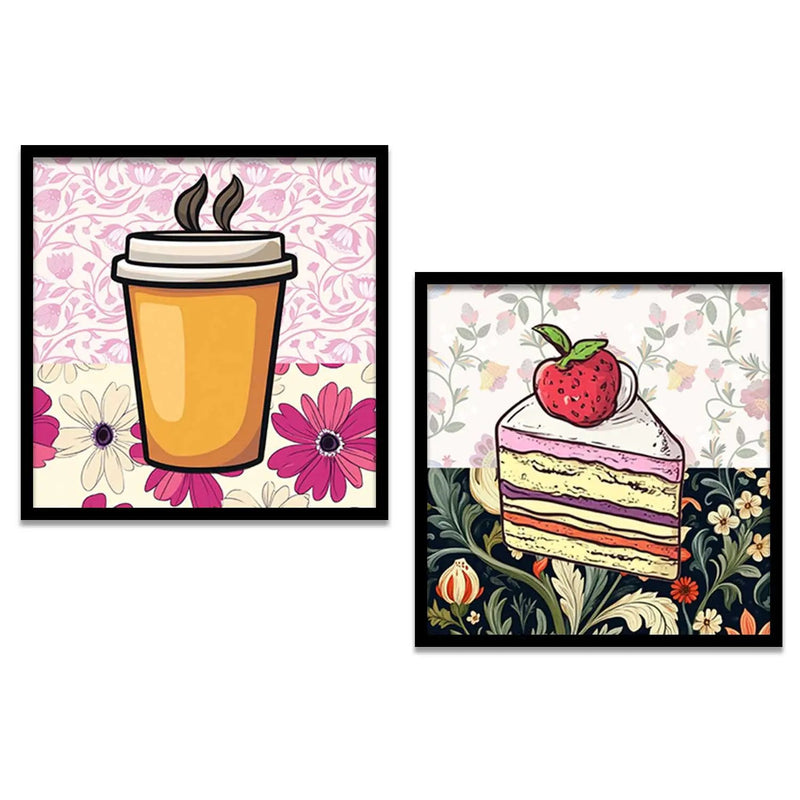 Restaurant Wall  Art Paintings  with Frame for Wall Decor