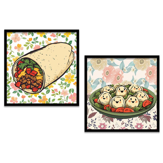 Restaurant Wall  Art Paintings  with Frame for Wall Decor