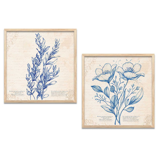 Floral  Wall Art Paintings  with Frame for Wall Decor