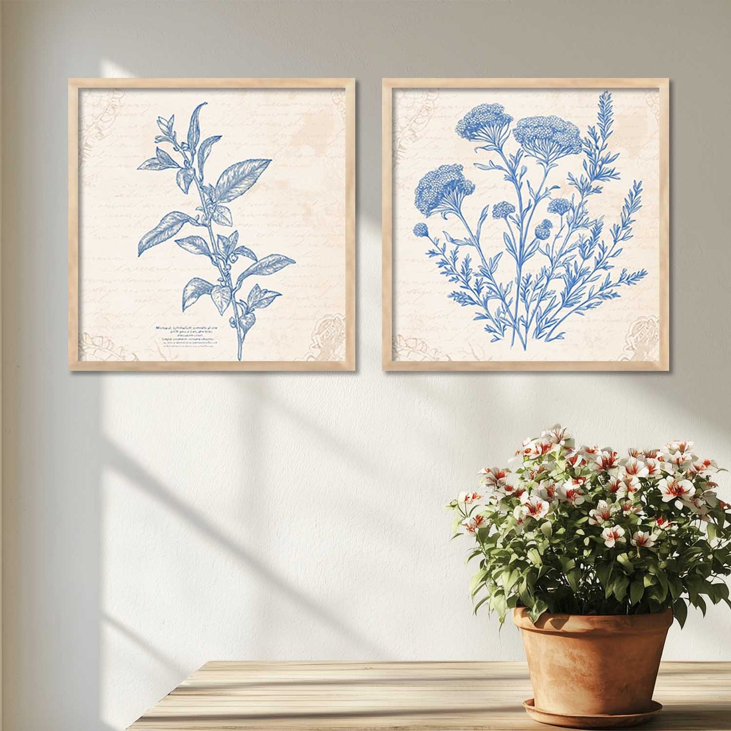 Floral  Wall Art Paintings  with Frame for Wall Decor
