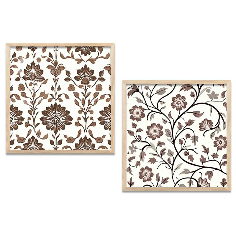 Floral   Wall  Art Paintings  with Frame for Wall Decor