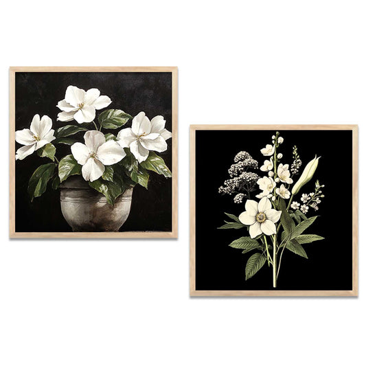 Floral  Wall Art Paintings  with Frame for Wall Decor
