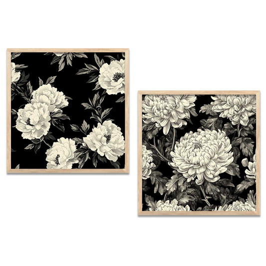 Floral  Wall  Art Paintings  with Frame for Wall Decor