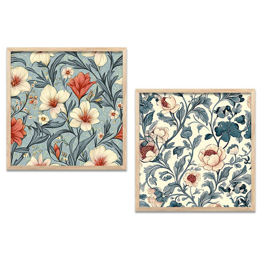 Floral  Wall  Art Paintings  with Frame for Wall Decor