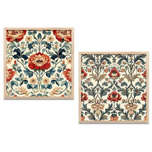 Floral  Wall  Art Paintings  with Frame for Wall Decor