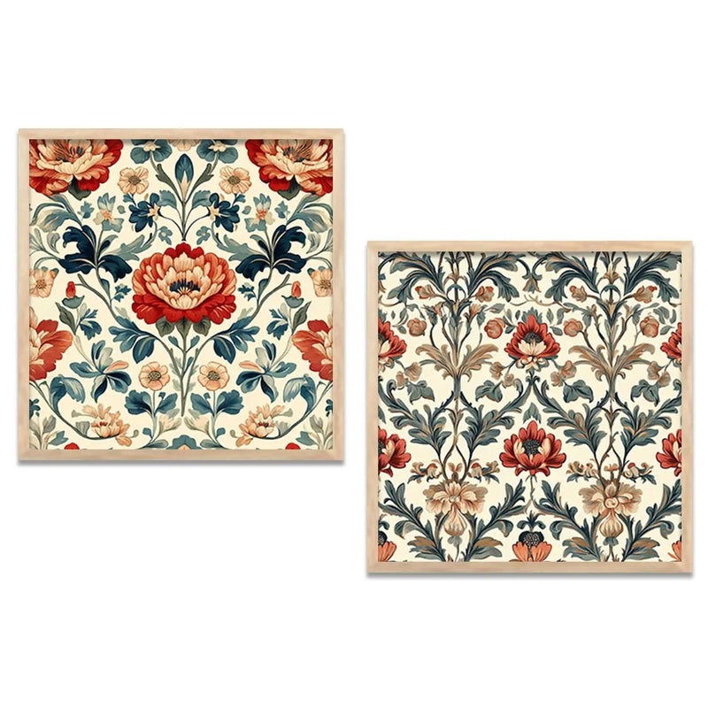 Floral  Wall  Art Paintings  with Frame for Wall Decor