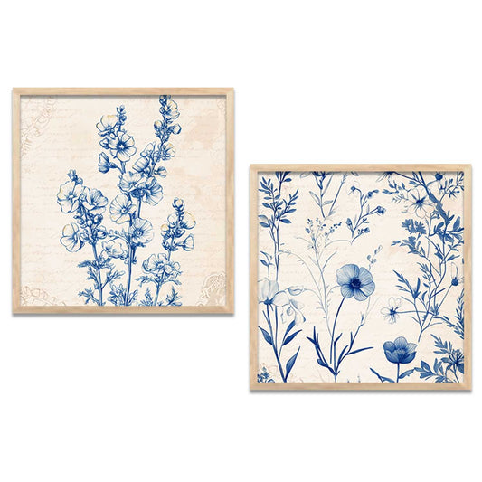 Floral Wall Art Paintings  with Frame for Wall Decor