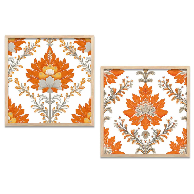 Floral  Wall  Art Paintings  with Frame for Wall Decor