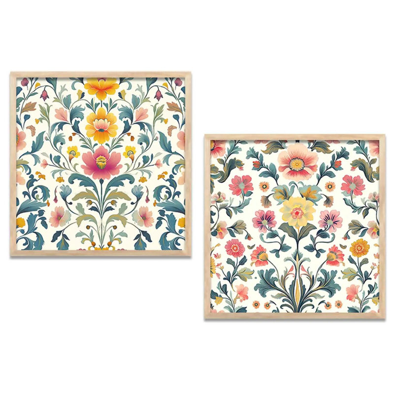 Floral   Wall  Art Paintings  with Frame for Wall Decor