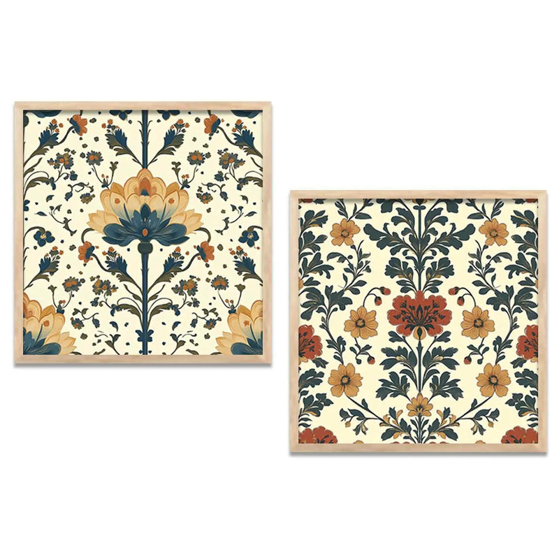 Floral   Wall   Art Paintings  with Frame for Wall Decor