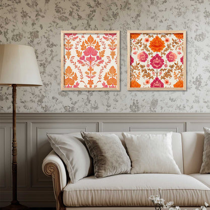 Floral   Wall  Art Paintings  with Frame for Wall Decor
