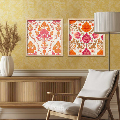 Floral   Wall  Art Paintings  with Frame for Wall Decor