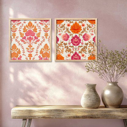 Floral   Wall  Art Paintings  with Frame for Wall Decor