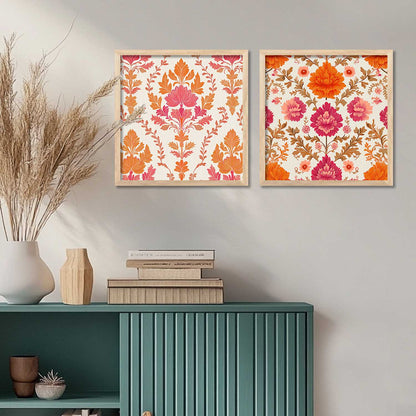 Floral   Wall  Art Paintings  with Frame for Wall Decor