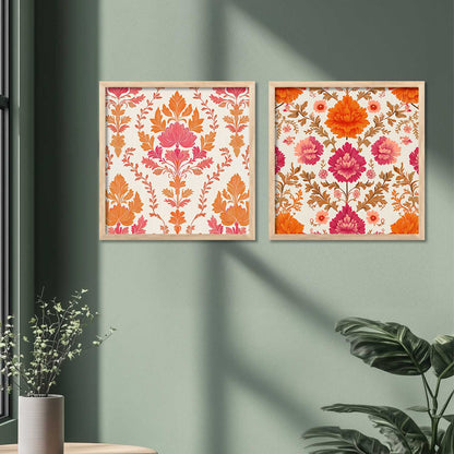 Floral   Wall  Art Paintings  with Frame for Wall Decor