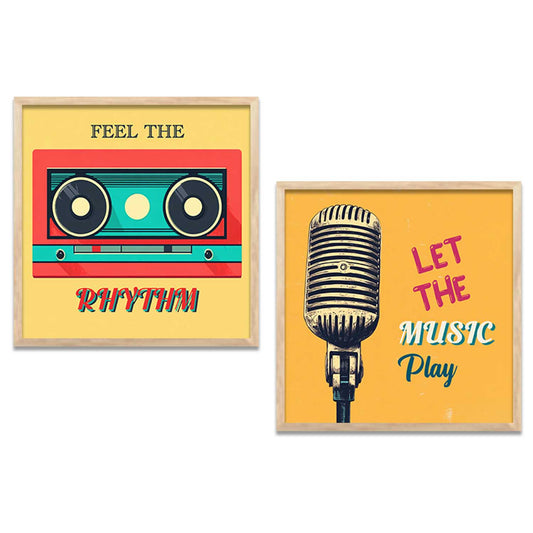 Music Wall   Art Paintings  with Frame for Wall Decor