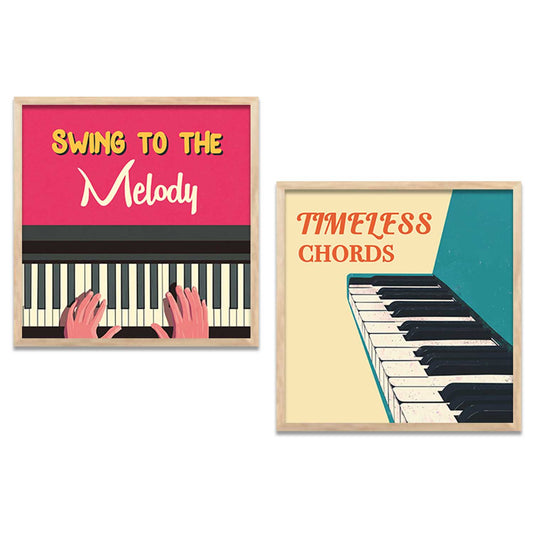 Music Wall  Art Paintings  with Frame for Wall Decor