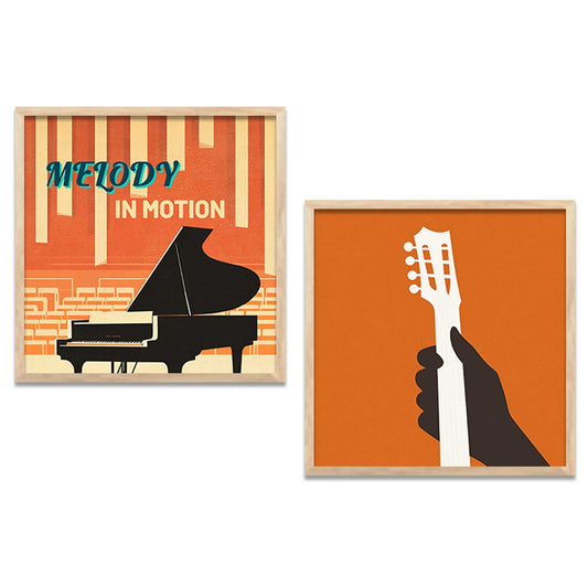 Music  Wall  Art Paintings  with Frame for Wall Decor