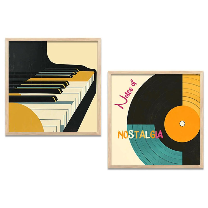 Music  Wall  Art Paintings  with Frame for Wall Decor